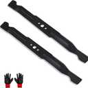 AB4200D Mower Blade Set Compatible with EGGO Power+ 42Z6 Zero Turn Riding Mower Models ZT4204L, 2 Pack 21 Inch Mulch Lawn Mower Blade