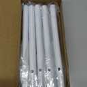 Yalikop 10 Pack Adjustable Shelf Brackets for Double Track System Closet Organization Heavy Duty Wire Shelf Brackets (White,7 Inches)