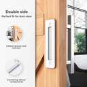 EaseLife 12" Stainless Steel Sliding Barn Door Handles and Pulls,Double Sided Hardware Set,Heavy Duty,Brushed Finish,Anti-Rust Anti-Corrosion,Easy Install