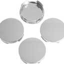 KitsPro 2.5Inch 63MM Wheel Center Caps, Pack of 4 (Chrome, Outer 63MM, Inner 61MM)