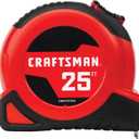 CRAFTSMAN 25-Ft Tape Measure with Fraction Markings, Retractable, Self-Locking Blade (CMHT37225)