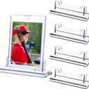 Yookeer 4 Pack Magnetic Card Holder Base TradingCard display Stand Protector Sleeves Protector Case Base for baseball, Case Standard Cards(Fits 35PT Magnetic Card Holder)
