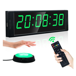YZ Gym Timer Clock for Home Gym, Fitness Timer with Start/Stop Button, Interval Timer for Workout, Stopwatch/Countdown Timer with Remote, 12/24H Digital Wall Clock, Portable Home Gym Accessories