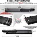 Grill Parts for Jenn-Air 720-0061-LP 720-0099-NG 720-0100-NG 720-0171, 3 Pack Heat Plates and Cast Iron Grill Burners for Jennair Jenn Air 720-0061 Gas Grill Models