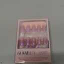 Glamnetic Press On Nails - Seaspell | Short Almond Pink Fake Nails with a Velvet Finish, Salon Quality Summer Nails | 15 Sizes - 30 Nail Kit with Glue