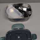 Buddew Electric Heated Lunch Box for Adults - 80W Fast Heating, 1.5L Food-Grade Stainless Steel, 12V/24V/110V Portable Food Warmer for Work Travel Car, Lonchera Electrica Portatil (Green)