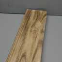 Reinforced Steel Bracket Room Shelves for Bedroom Wall - Easy to Install, Template and Video Included - Wall Mounted Rustic Wood Shelves for Bathroom, Home Decor (Iron Bracket - 2 Pack, Burnt Natural)