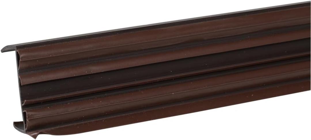 Duck Brand Heavy Duty Door Shoe Seal, All-Season, Block Drafts, Dust, Bugs, Light & Reduce Noise, 1.75-Inch x 36-Inch, Brown, 284441
