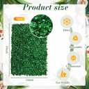 54 Pack Greenery Backdrop with Flowers Include 18 Pcs 16" x 24" Grass Wall Panels Artificial Hedge Boxwood Panels 36 Pcs 3.6 Feet Wisteria Hanging Flowers Garland for Wedding Summer(Light Pink)