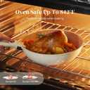 Redchef Ceramic Pots and Pans Set Non Stick, Nonstick Kitchen Cookware Sets, Non Toxic Pots and Pans Set Non Stick, PFAS PFOA & PTFE Free, Detachable Handle Pots and Pans 5 Piece, RV Cookware, Beige White