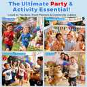 Zerhunt Bubble Gun Machine for Kids: 10,000+ Bubbles/Min Automatic Blower with LED Lights & Leak-Proof Design - Outdoor Summer Toy for Toddlers Ages 3+ - Birthday Easter Wedding Party Favors