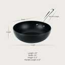 All-Clad Hard Anodized Expert Nonstick 10-Inch Wok Pan, Stay-Cool Handle, Dishwasher-Friendly, Oven-Safe Up to 500°F, Wok for Stir Fry, Induction Ready, Compatible with All Cooktops, Black