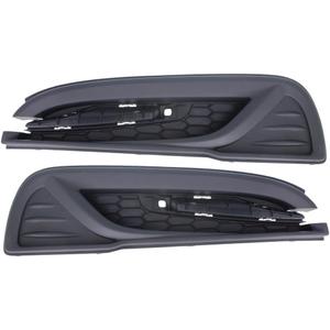For Honda Civic 2013 2014 2015 Fog Light Cover Driver And Passenger Side | Pair | Front | Textured Black | Made Of PP Plastic | Replacement For HO1038113, HO1039113 | 71107TR3A61, 71106TR3A61