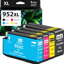 952XL Ink Cartridges Combo Pack Replacement HP 952XL Compatible for HP OfficeJet Pro 8710 7740 8720 8210 8715 7720 8702 8725 8740 8730 Printers (Black Cyan Magenta Yellow)