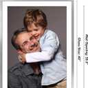 Americanflat 28x40 Poster Frame with Polished Plexiglass - Use as 24x36 Frame with Mat or Display 28x40 Photo Without Mat - Streamline Collection - Thin Border Picture Frames for Wall - Silver