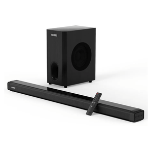 3.1 Sound Bar with Subwoofer, 160W Sound Bar for Smart TV, 5.0 Bluetooth Soundbar for TV,with Bass Reflex Speaker,HDMI-ARC/Optical/AUX Connection,Easy Setup, Home Office use with Clear Sound