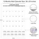 2026 Wall Calendar - Large Calendar 2026 from January 2026 - December 2026, 12 Months Calendar/Planner with Thick Paper, 20" x 30", Vertical, Black