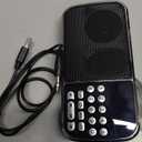 Digital AM FM Radio with Bluetooth 5.3,Small Transistor Radio with Best Reception,2000mAh Rechargeable Battery Operated with 5W Speaker,TF Card USB MP3 Playback,3.5mm Earphone Jack,Flashlight (1000mAh)