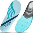 Hard and Durable Orthopedic Arch Support Shoe Insoles for Foot (Blue, 10)
