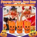 Nuenen 500 Pack Halloween Drink Pouches with Straws Spooky Pumpkin Plastic Juice Bags for Adults Disposable Drinking Bags Stand up Zipper Pouches with Straws for Smoothie Juice Halloween Party