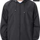 Mens Rain Jacket Raincoat Windbreaker Running Waterproof Lightweight Packable with Hood Travel Hiking Cycling.XXL