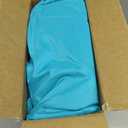Outdoor Chair Cushions Set of 4 Water Resistant Patio Chair Cushions with Tie 3 Year Color Fastness Thick Outdoor Seat Cushion for Garden Lawn Round Corner Teal 17x16 Inch