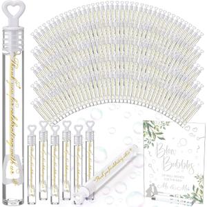 Realspring 102 Pcs Wedding Bubbles Bulk Gift Including Mini Clear Heart Bubble Wands Acrylic Display Board Sign with Stand for Wedding Send Off Anniversary Engagement Bridal Guests Gift (Elegant, White) Realspring 102 Pcs Wedding Bubbles Bulk Gift Including Mini Clear Heart Bubble Wands Acrylic Display Board Sign with Stand for Wedding Send Off Anniversary Engagement Bridal Guests Gift (Elegant, White)
