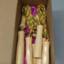 Shappy 24 Pcs Jump Rope Bulk 7.25 ft Adjustable Cotton Skipping Rope with Wooden Handle Braided Fitness Jumping Rope for Training Outdoor Exercise Fun Activity Party Favor