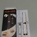 Heated Eyelash Curler - 2-in-1 Clip-Type Design, 3 Temperature Modes, USB Rechargeable Electric Eyelash Curler, Natural Curling 24H Long-Lasting Curl, Gift for Women, White-ED