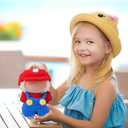 Clothes Fit for 17CM Doll, Fashion Doll Clothes Outfit Set Cute Theme Designer Toys Dress Accessories for Collector Fans Display Case (Red Blue Set)
