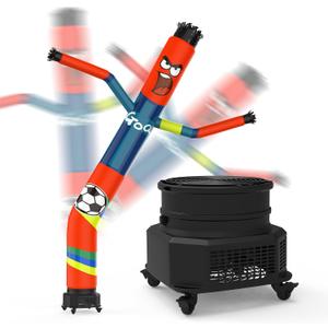 Inflatable Tube Man with Blower Fan 12 inch, 10 ft Wacky Soccer Men Inflatable Tube Guy for World Cup Decorations/Commercial Activities/Outdoor Decoration