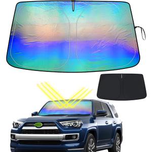 Car Windshield Bilayer Sun Shade for Toyota Corolla Hatchback 2019-2025 Sunshade Foldable Window Sun Visor Protector Blocks UV Rays Keep Your Car Cooler-Convenient Folding and Collection
