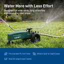 Orbit Traveling Tractor Water Sprinkler - Self-Propelled Traveling Sprinkler for Wide Lawn Coverage - Cast-Iron Body with Adjustable Coverage - Three-Speed - Automatic Shut Off - 58322