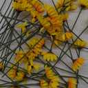 50 Pcs Mini Artificial Sunflower Heads with Iron Stems for Home Party Decoration Wedding Decor, Bride Holding Flowers Centerpieces Wreath Garden DIY Art Decor Crafts(1.57 Inch)