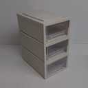 12 Quart Stackable Plastic Drawer Unit, Stacking Desktop Drawer Boxes, 3 Packs (Small)