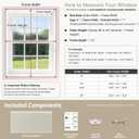 SUNOFF Cordless No Drill Blackout Cellular Shades, 34" W x 64" H, Beige