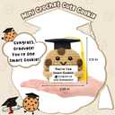 Graduation Gift for Her Him, Handmade Crochet Cookie Plush with Graduation Cap & Tassel, You're One Smart Cookie Congrats Gift, Handmade Amigurumi Decor for Graduation Celebration