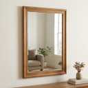 Wooden trim large mirror size: 24" x 36"