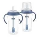 NUK Perfect Match Learner Straw Cup, 8 oz, 2 pack Soft Straw, Easy-Grip Handles, BPA Free, Spill Proof Transition Sippy Cup