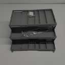 Ontel Smart Drawer Organizer, Multi-Level Jewelry and Cosmetics Storage, Black, 2.65 in