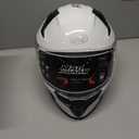 CYRIL Full Face Motorcycle Helmets for Adults Men & Women with Tinted and Clear Visor Meet Dot Approved Large