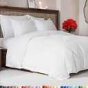 Duvet Cover Queen Size Set - Extra Soft Queen Duvet Cover 90" x 90" with 2 Pillow Shams - Hotel Luxury, Easy Care and Fade Free w/ Zipper Closures & Ties - All Season, Comfy, Cozy & Breathable (White) (01 - White (No Comforter))