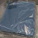 Hushee 2 Pack Extra Large Dish Drying Mat Microfiber Absorbent Dish Drying Pad Large Size Dishes Drainer Mats for Countertop, Sink, Refrigerator or Dryer (30 x 24 Inch, Blue, Gray)