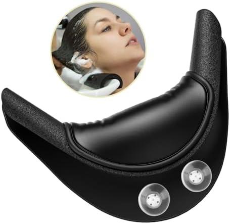AISEELY Shampoo Bowl Neck Rest - 2 Suction Cups Included Salon Shampoo Neck Rest Cushion, Silicone Neck Cushion for Home Wash Basin & Professional Salon Hair Washing Tray