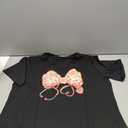 Valentines Nurse Shirt for Women-Valentines Day Bow Short Sleeves Funny Nursing School Tee Tops, XL, Black