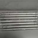 DMDG Silver Curtain Rods for Windows 32 to 120 Inch, Heavy Duty Curtain Rod Adjustable Length, 1 Inch Diameter Modern Decorative Curtains Rods(Silver,32-120")