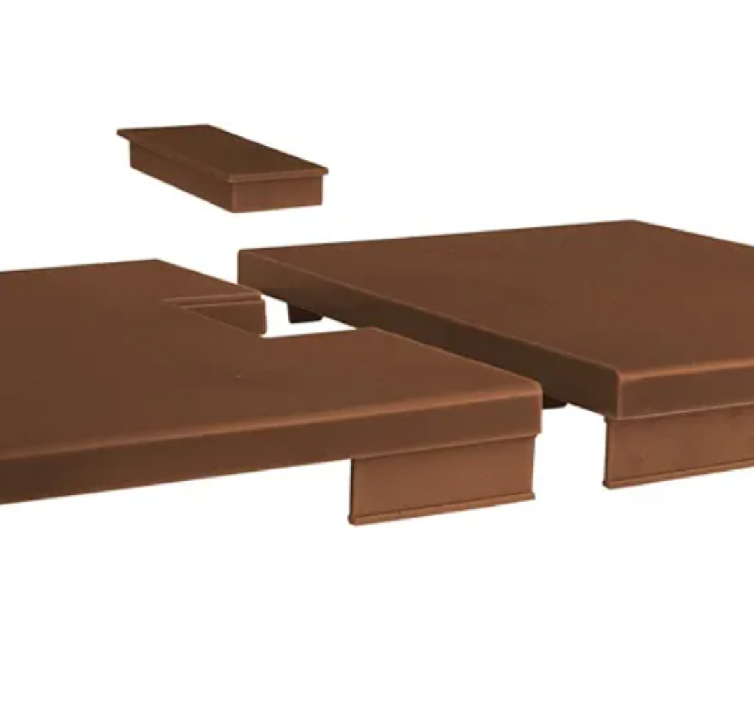 BMC WW2 Blockhouse Roof - Brown Plastic Army Men Playset Building Accessory