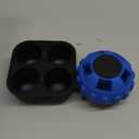 Dog Enrichment Toys to Keep Them Busy-Interactive Dog Toys for Large Dogs-Freeze Treat Dispensing, Dog Puzzle Toy, Natural Rubber, Dishwasher Safe, Navy, M