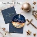 5 x Christian Christmas Ornaments 2025 - Come Let Us Adore Him Nativity Christmas Ornaments, Catholic Faith Idea Gifts, Religious Gifts for Women, Family, Friend, Neighbor