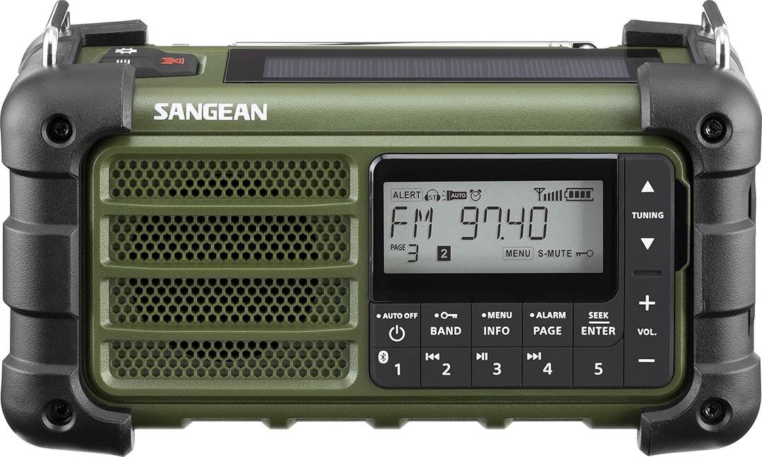 Sangean MMR99 AM/FMRBDS/Bluetooth/AUX/Weather/Multi Powered Digital Tuning Emergency Radio